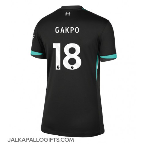 Liverpool Cody Gakpo #18 Vieraspaita Naiset 2024-25 Lyhythihainen